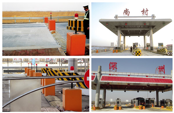 宁阳县减速坡式闯岗自动扎胎器应用